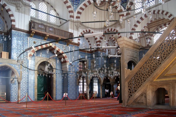 Interior of Rüstem Paşa Mosque, Istanbul