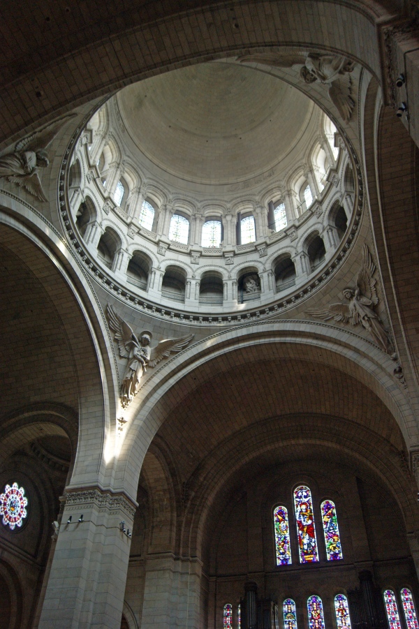 Part of the multi-domed interior of Sacre Coeur